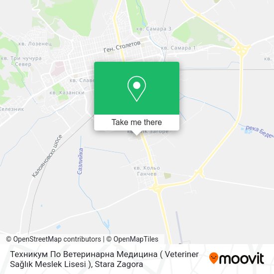 Карта Техникум По Ветеринарна Медицина ( Veteriner Sağlık Meslek Lisesi )