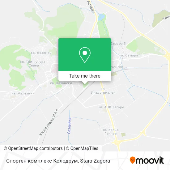 Карта Спортен комплекс Колодрум