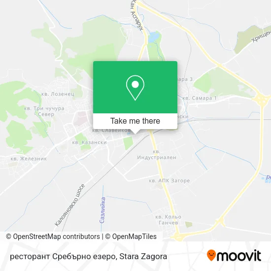 Карта ресторант Сребърно езеро