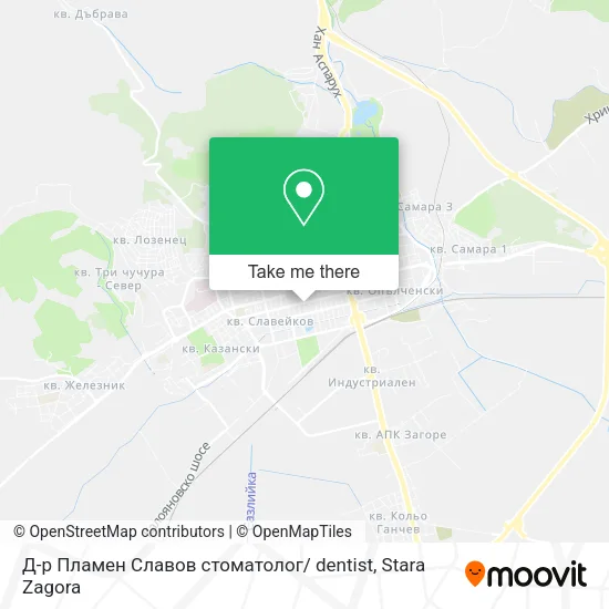 Карта Д-р Пламен Славов стоматолог/ dentist