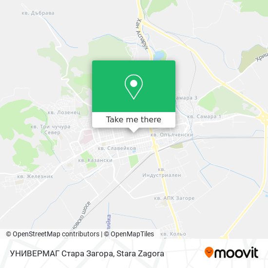 УНИВЕРМАГ Стара Загора map