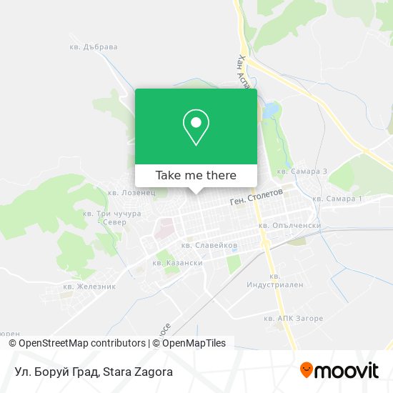 Ул. Боруй Град map