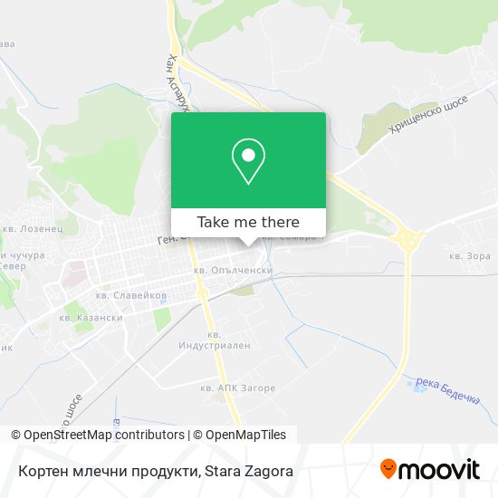 Кортен млечни продукти map