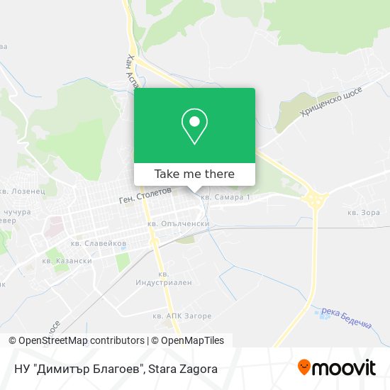 НУ "Димитър Благоев" map