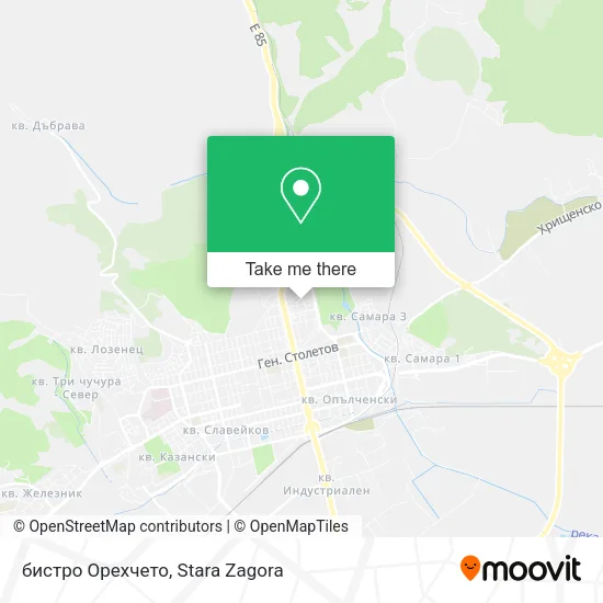 Карта бистро Орехчето