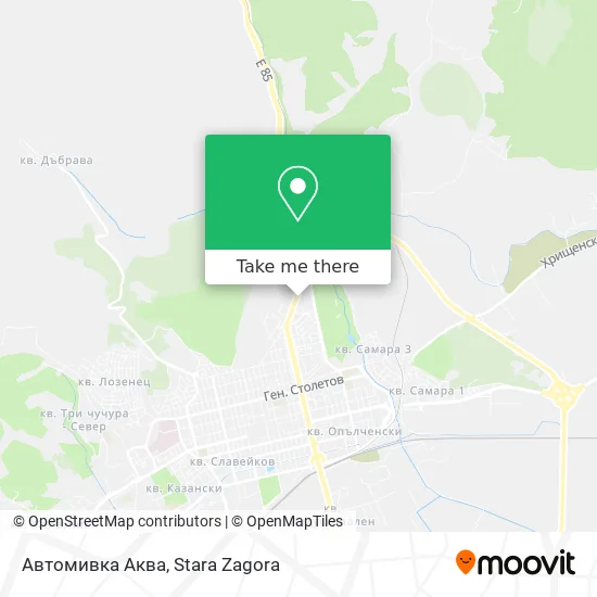 Карта Автомивка Аква