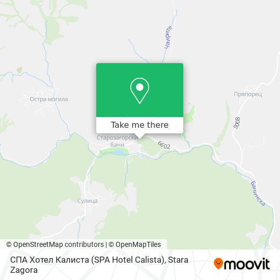 Карта СПА Хотел Калиста (SPA Hotel Calista)