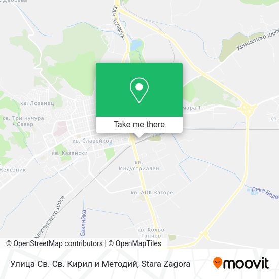 Карта Улица Св. Св. Кирил и Методий
