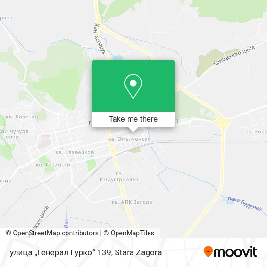 Карта улица „Генерал Гурко“ 139
