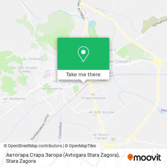 Автогара Стара Загора (Avtogara Stara Zagora) map