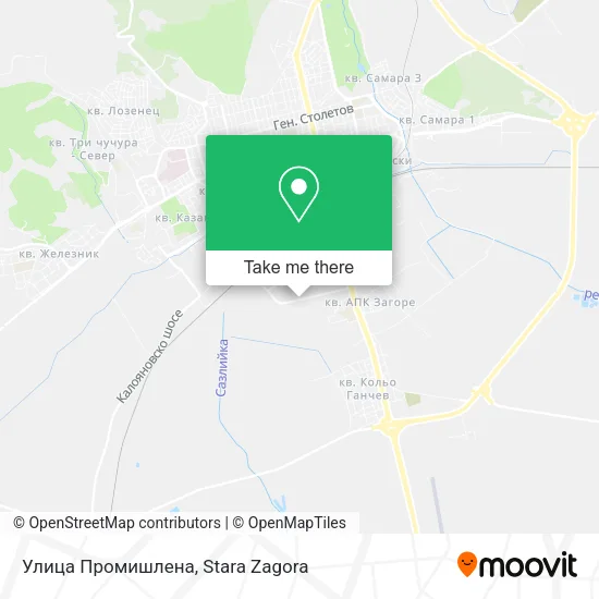 Карта Улица Промишлена