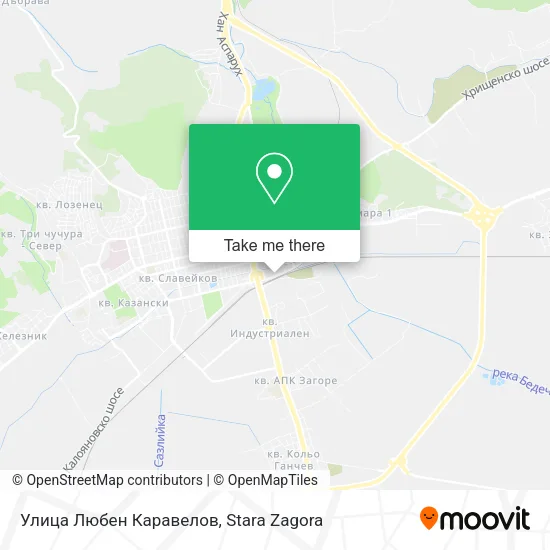 Карта Улица Любен Каравелов