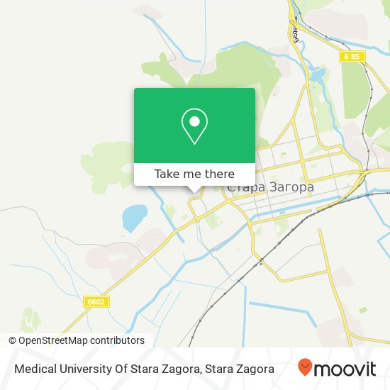 Medical University Of Stara Zagora map