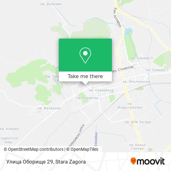 Улица Оборище 29 map