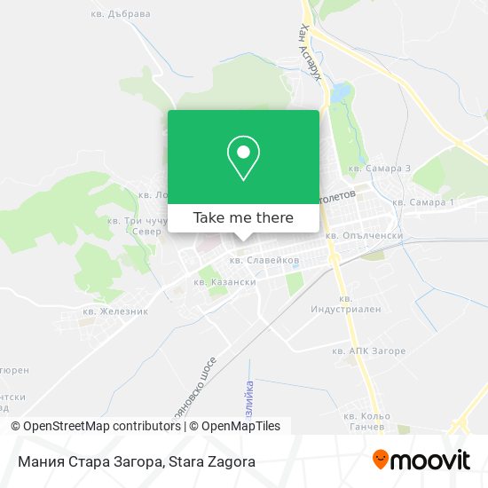 Мания Стара Загора map