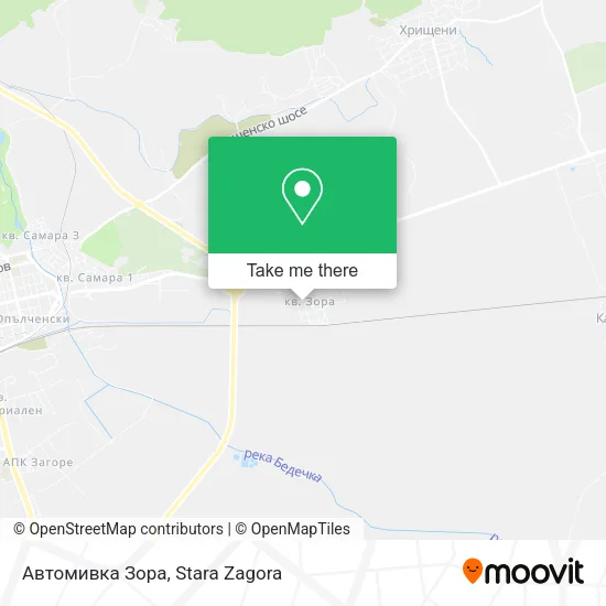 Карта Автомивка Зора