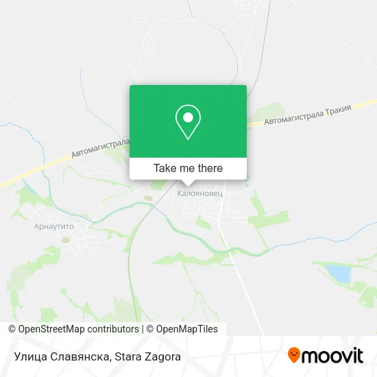 Карта Улица Славянска