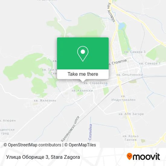 Карта Улица Оборище 3