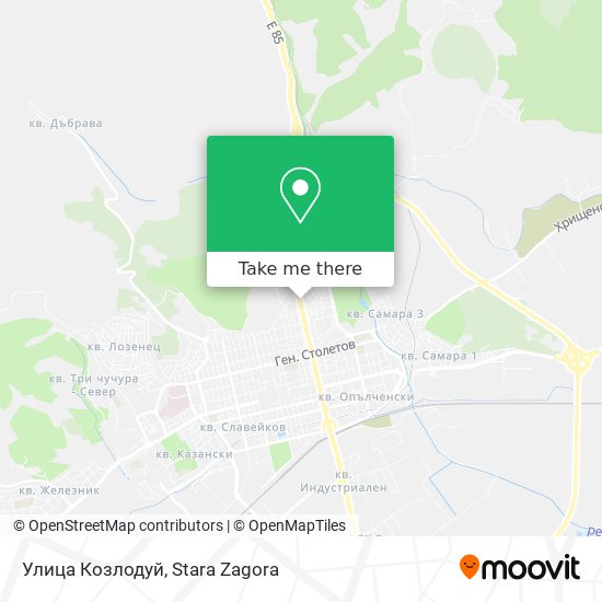 Улица Козлодуй map