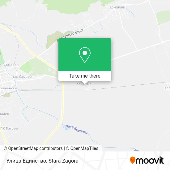 Карта Улица Единство
