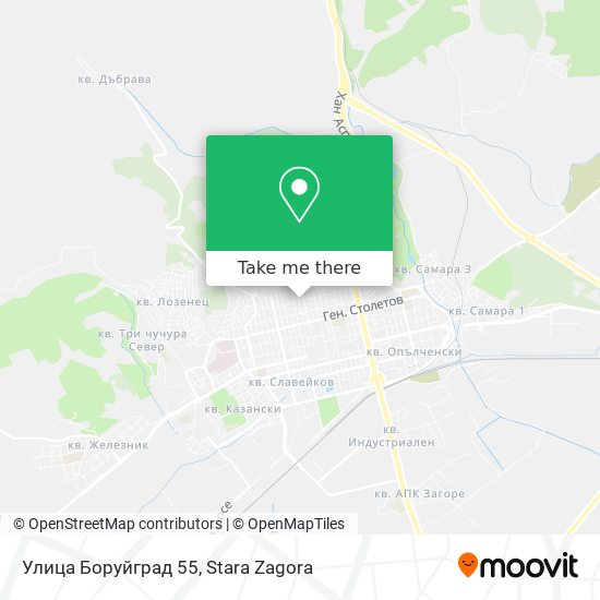 Улица Боруйград 55 map