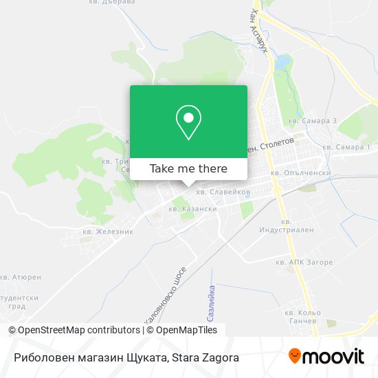 Риболовен магазин Щуката map