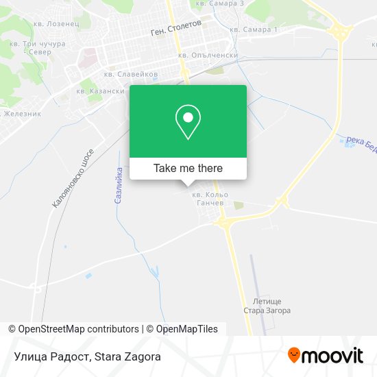 Карта Улица Радост