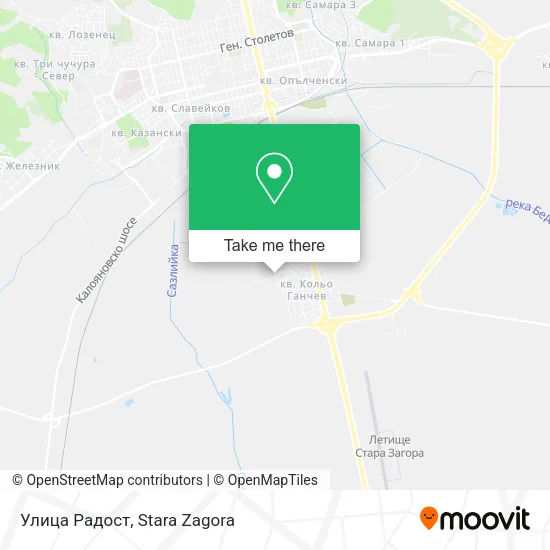 Карта Улица Радост
