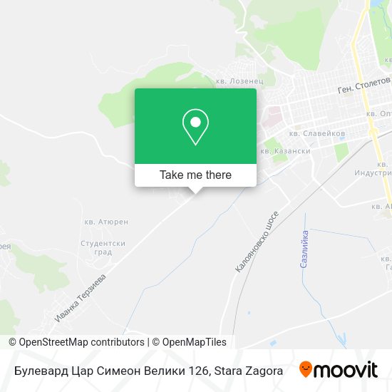 Карта Булевард Цар Симеон Велики 126