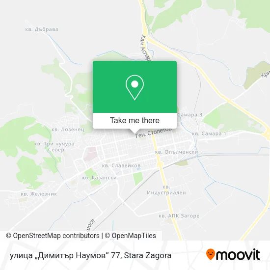 Карта улица „Димитър Наумов“ 77