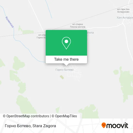 Карта Горно Ботево