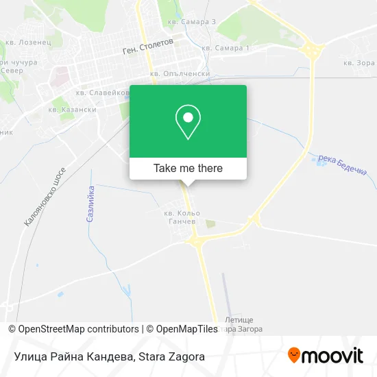 Карта Улица Райна Кандева