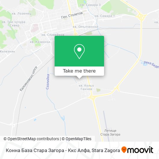Конна База Стара Загора - Ккс Алфа map