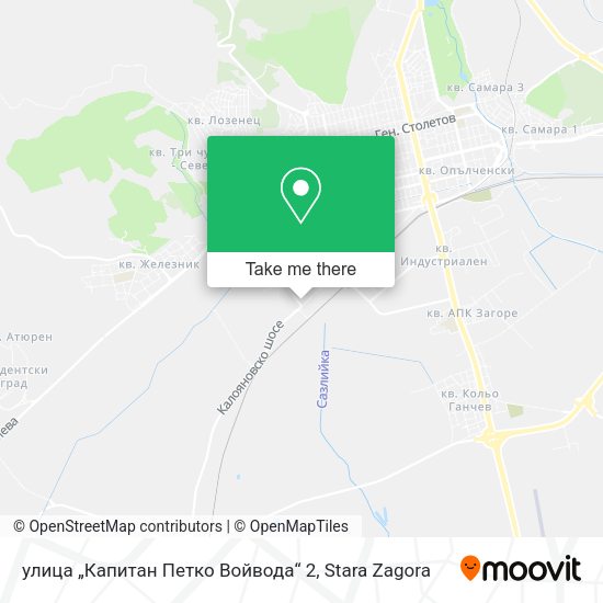 Карта улица „Капитан Петко Войвода“ 2