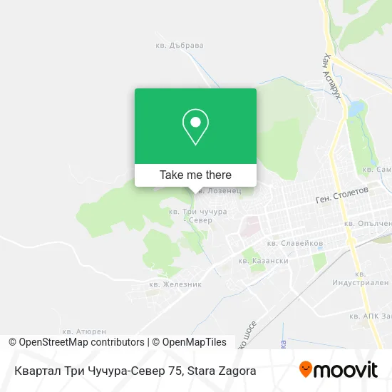 Карта Квартал Три Чучура-Север 75