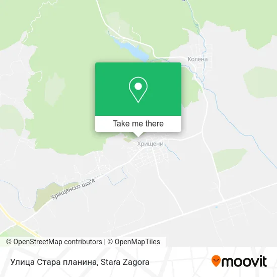 Карта Улица Стара планина