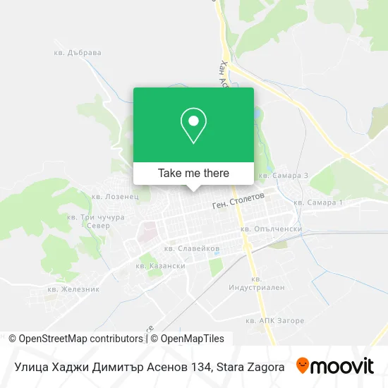 Карта Улица Хаджи Димитър Асенов 134