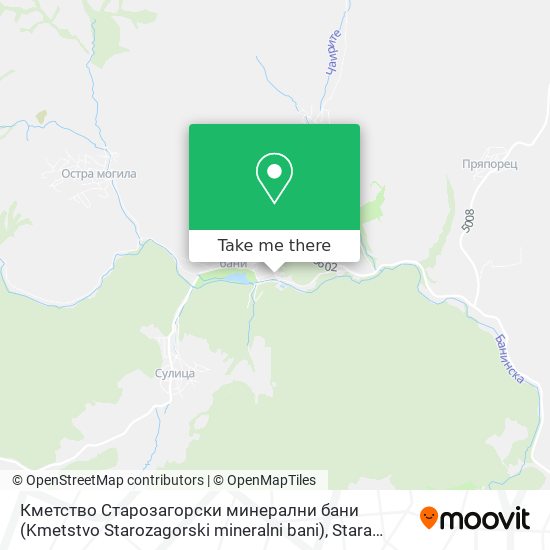 Кметство Старозагорски минерални бани (Kmetstvo Starozagorski mineralni bani) map