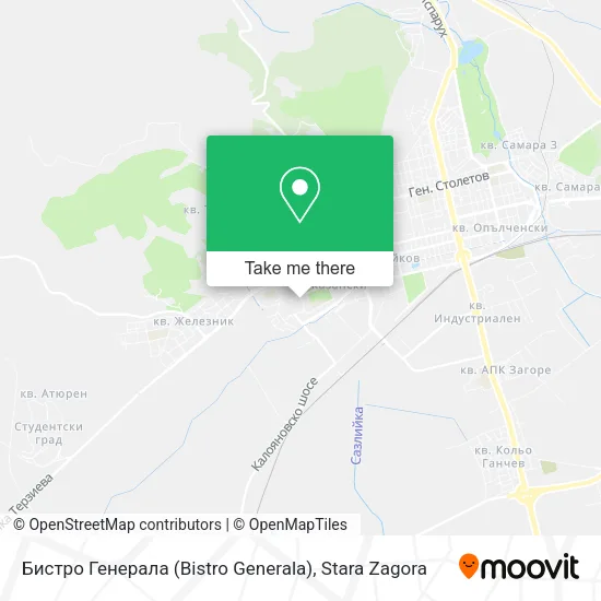 Карта Бистро Генерала (Bistro Generala)