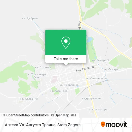 Карта Аптека Ул. Августа Траяна