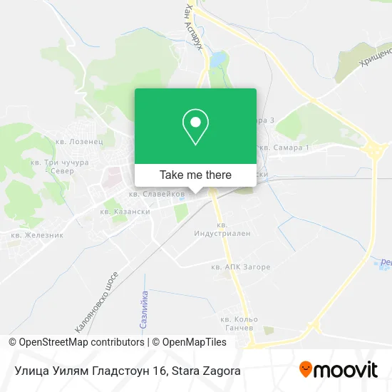 Карта Улица Уилям Гладстоун 16