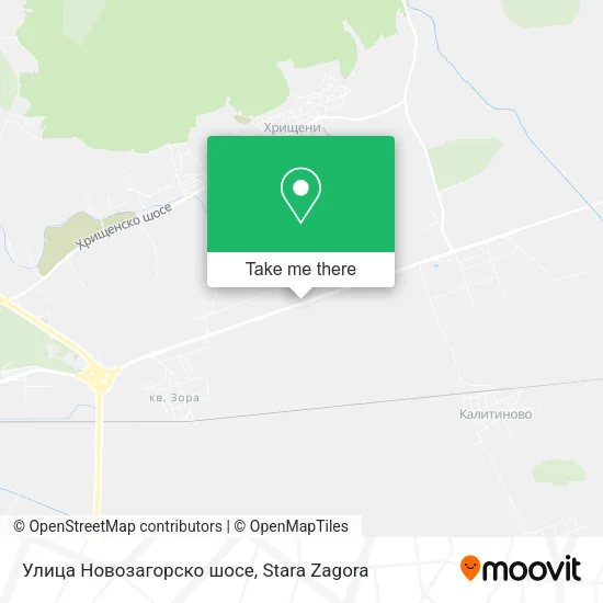 Карта Улица Новозагорско шосе