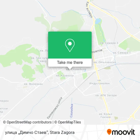 Карта улица „Димчо Стаев“