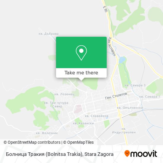 Болница Тракия (Bolnitsa Trakia) map