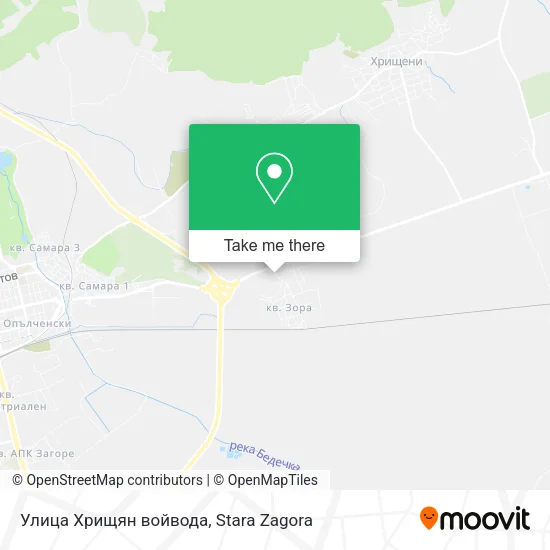 Карта Улица Хрищян войвода