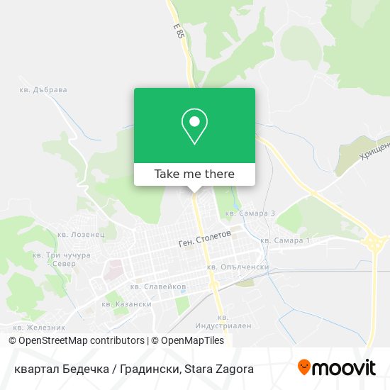 квартал Бедечка / Градински map