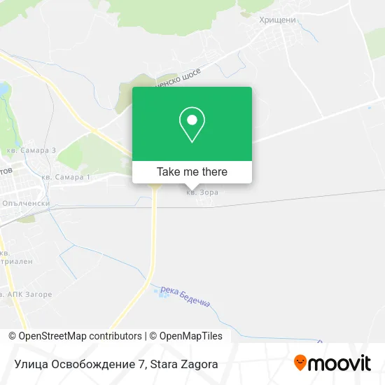 Карта Улица Освобождение 7