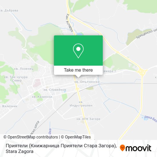 Карта Приятели (Книжарница Приятели Стара Загора)