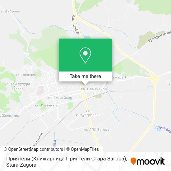 Карта Приятели (Книжарница Приятели Стара Загора)