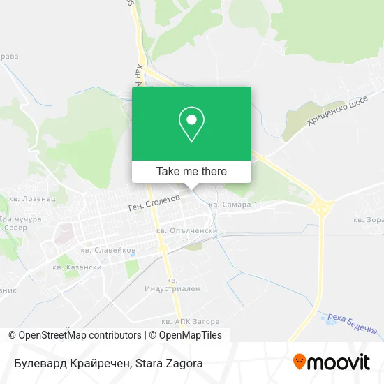 Карта Булевард Крайречен